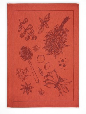 Paño cocina Roots Sarga