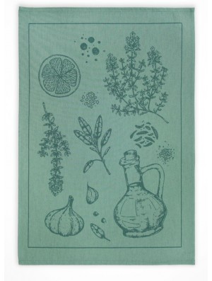 Paño cocina Roots Sarga